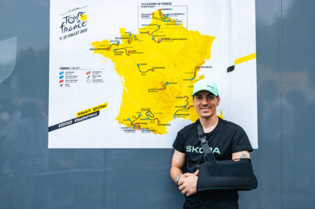 Maverick Viñales en el Tour de Francia