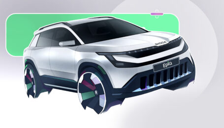 Škoda presenta los primeros bocetos del interior del Epiq