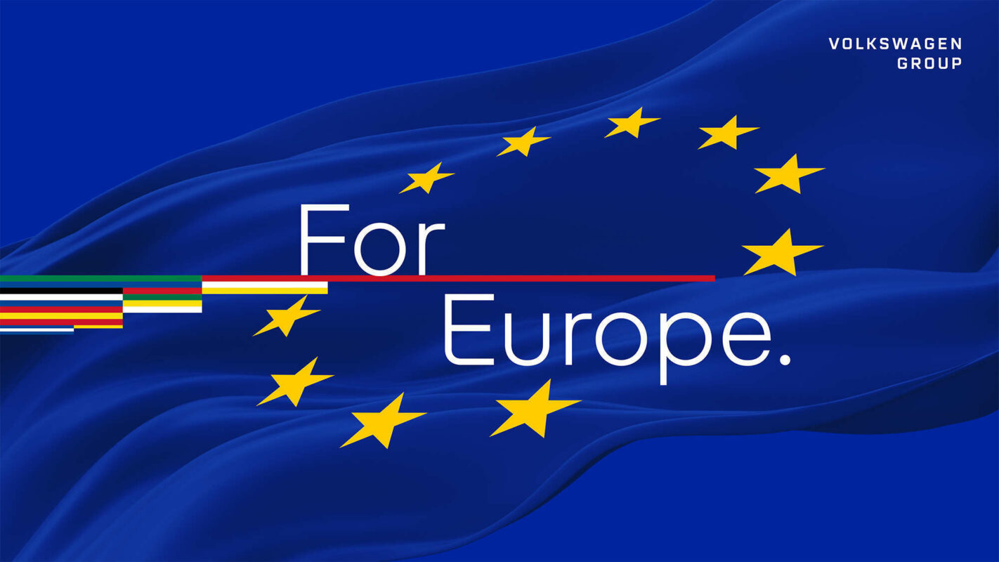For Europe: el Grupo Volkswagen se compromete con el futuro y la competitividad de Europa